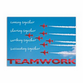 Soar Higher Calendar Card - Red Lined White Fastick  Envelope